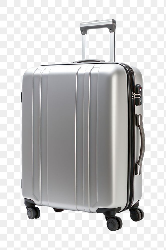 PNG Luggage suitcase white background architecture. AI generated Image by rawpixel.