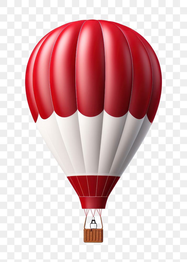 PNG Air balloon aircraft red transportation. AI generated Image by rawpixel.