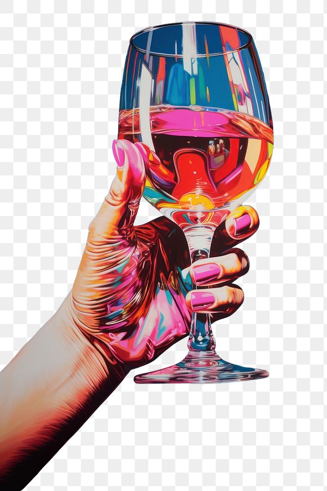 PNG Wine glass holding drink adult. AI generated Image by rawpixel.