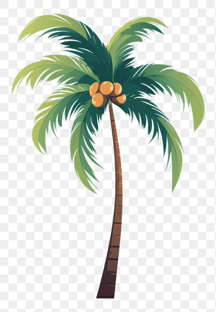 PNG A tropical palm tree tropics plant white background. AI generated Image by rawpixel.