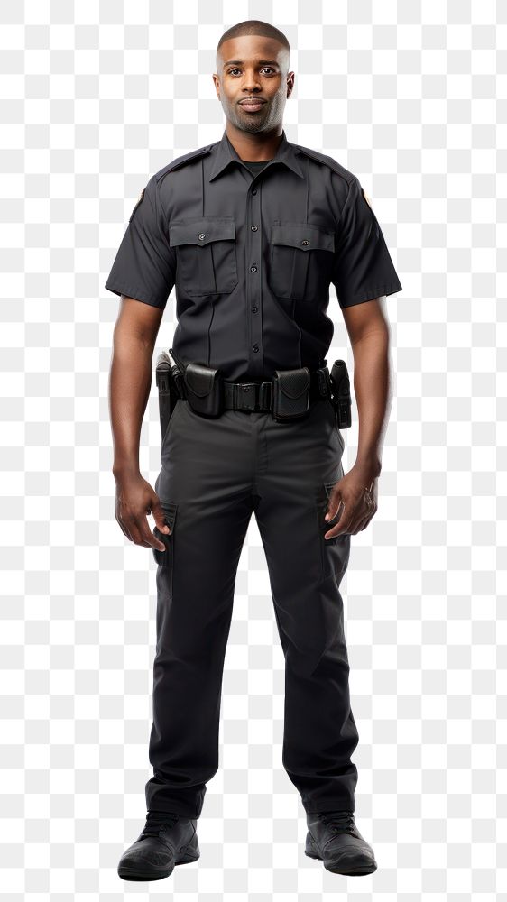 PNG  A security guard adult white background protection. AI generated Image by rawpixel.