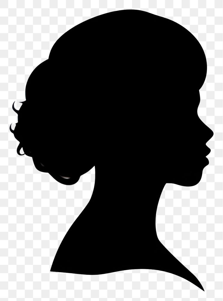 PNG Backlighting monochrome silhouette hairstyle. AI generated Image by rawpixel.
