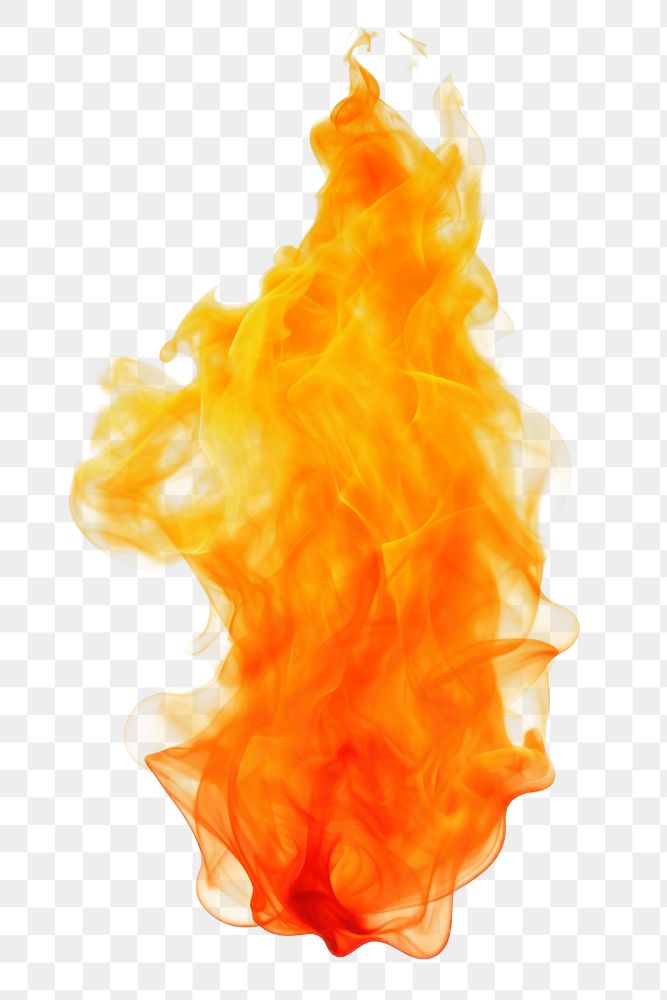 PNG Bright orange fire creativity misfortune explosion. AI generated Image by rawpixel.