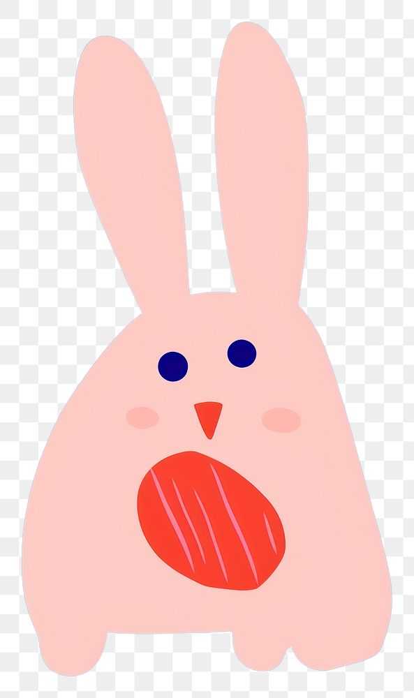 PNG Rabbit cartoon animal mammal. AI generated Image by rawpixel.