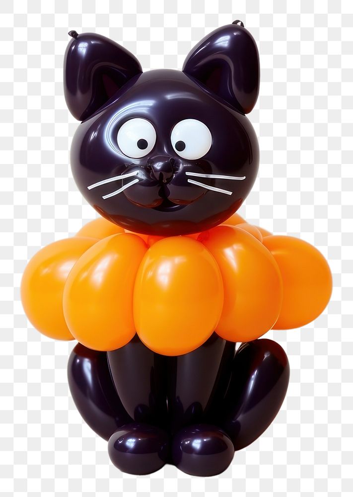 PNG  A cat toy figurine balloon. AI generated Image by rawpixel.