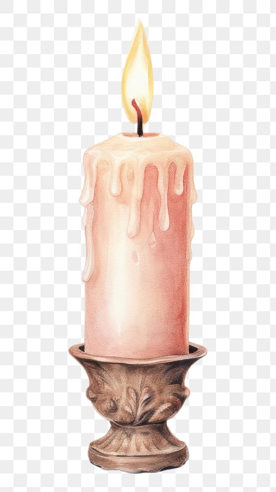 PNG Candle drawing candlestick creativity. AI generated Image by rawpixel.