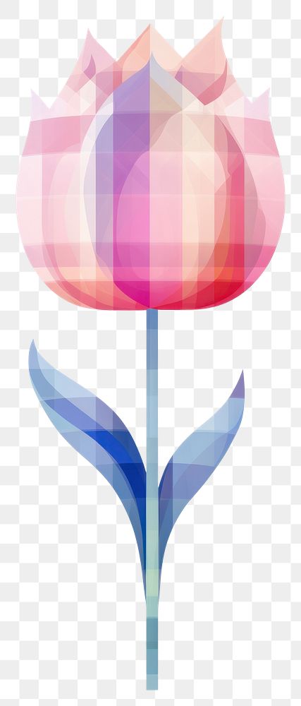 PNG  Tulip flower plant red white background. AI generated Image by rawpixel.