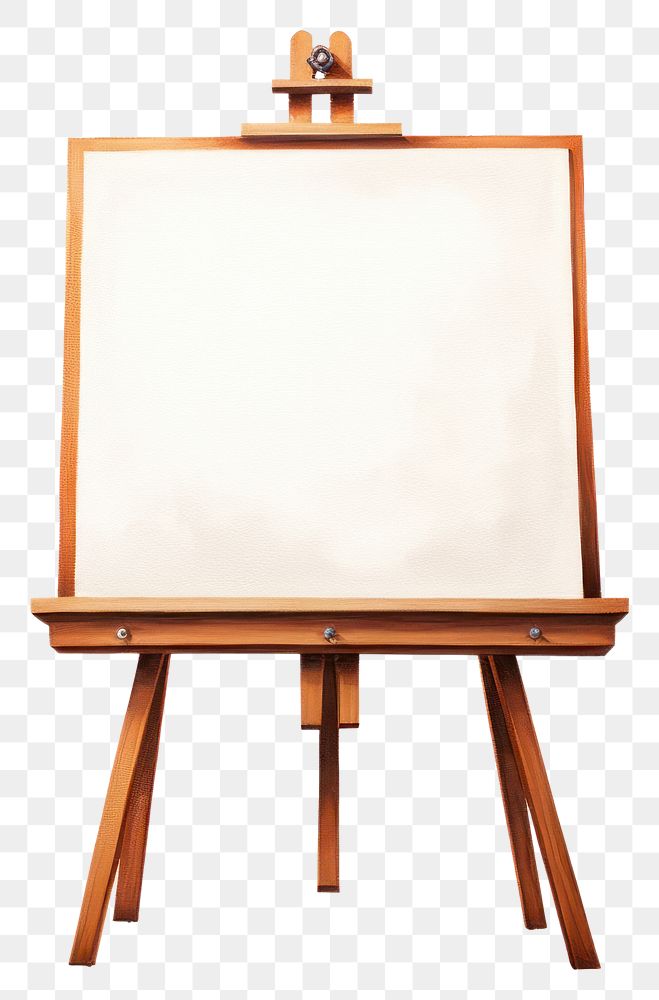PNG  Easel white background architecture creativity. AI generated Image by rawpixel.