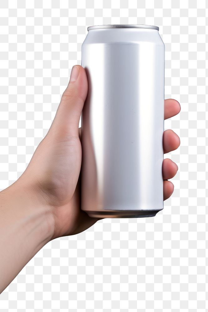 PNG Beer can holding hand black background. AI generated Image by rawpixel.
