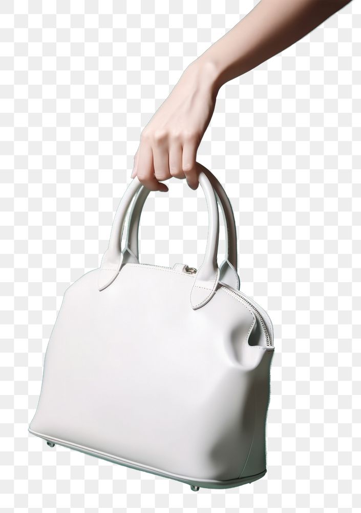 PNG Hand bag handbag purse white. AI generated Image by rawpixel.
