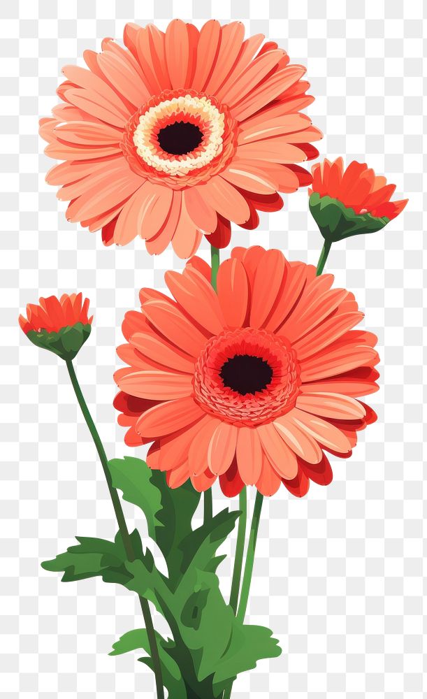PNG Gerbera bouquet flower petal plant. AI generated Image by rawpixel.