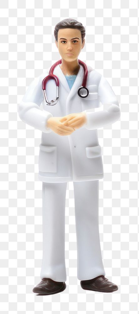 PNG Doctor standing white background stethoscope physician. AI generated Image by rawpixel.