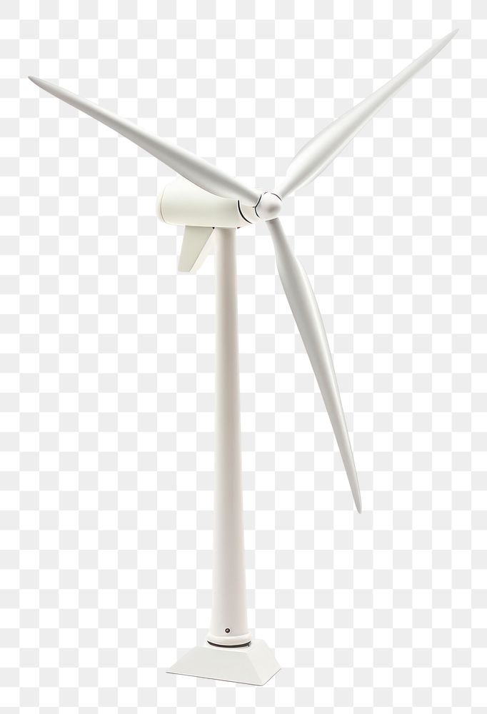 PNG Simple wind turbine machine white background electricity. AI generated Image by rawpixel.
