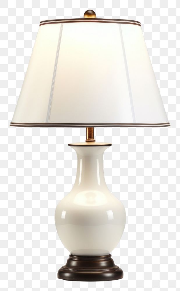 PNG Table lamp lampshade electricity illuminated. AI generated Image by rawpixel.