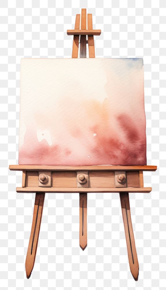 PNG  Easel brush white background paintbrush. AI generated Image by rawpixel.