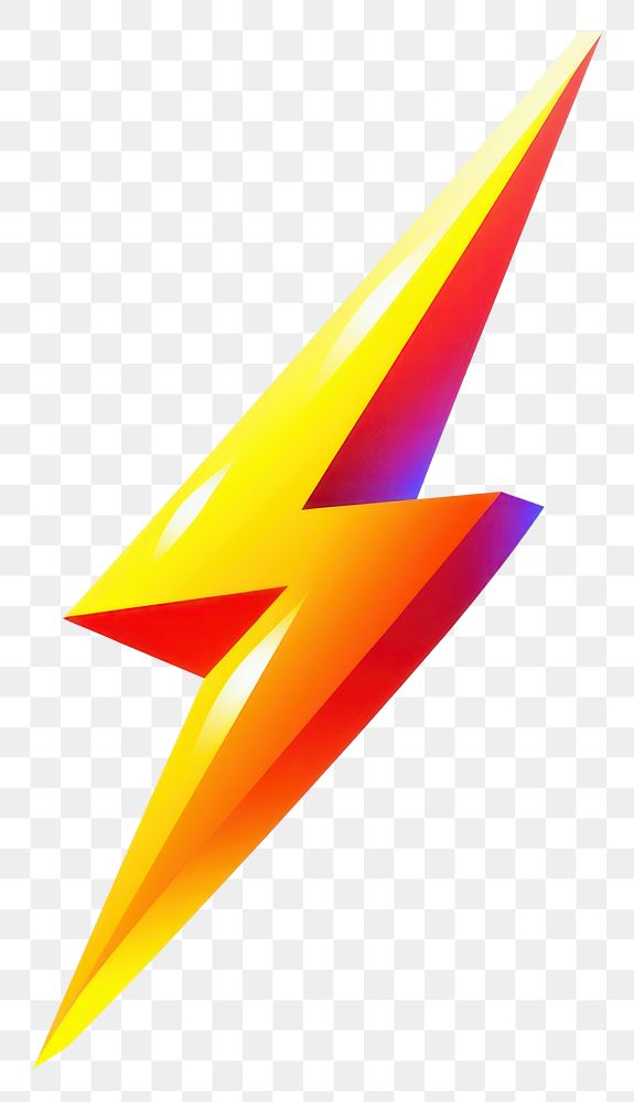 PNG  Lightning bolt symbol illuminated electricity technology. AI generated Image by rawpixel.