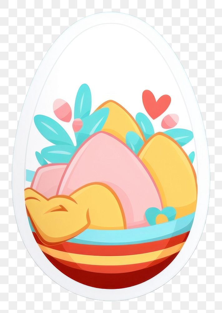 PNG Easter egg representation creativity cartoon. AI generated Image by rawpixel.