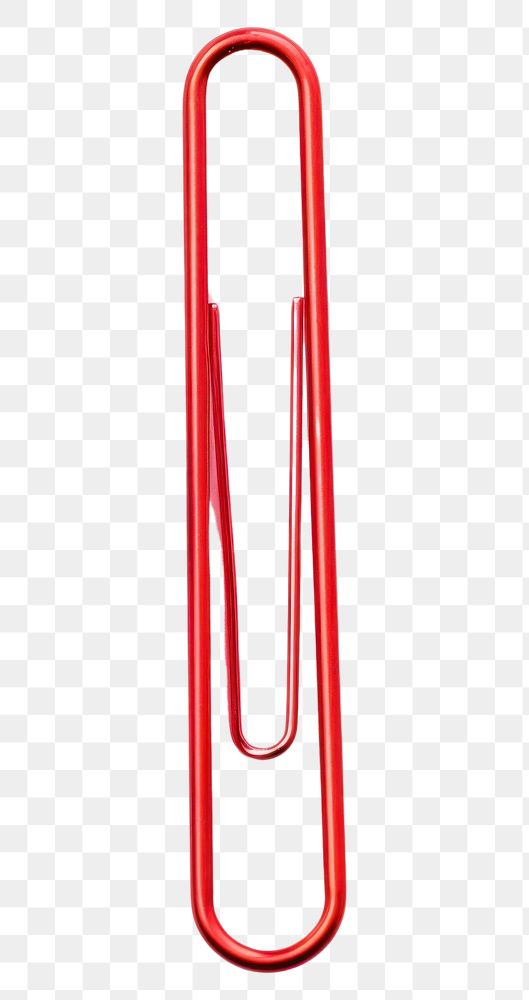 PNG  Paper clip red white background paper clip. AI generated Image by rawpixel.