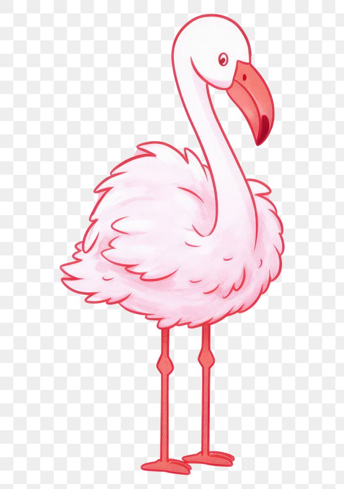 PNG Flamingo hoilding juice drink cartoon animal bird. AI generated Image by rawpixel.