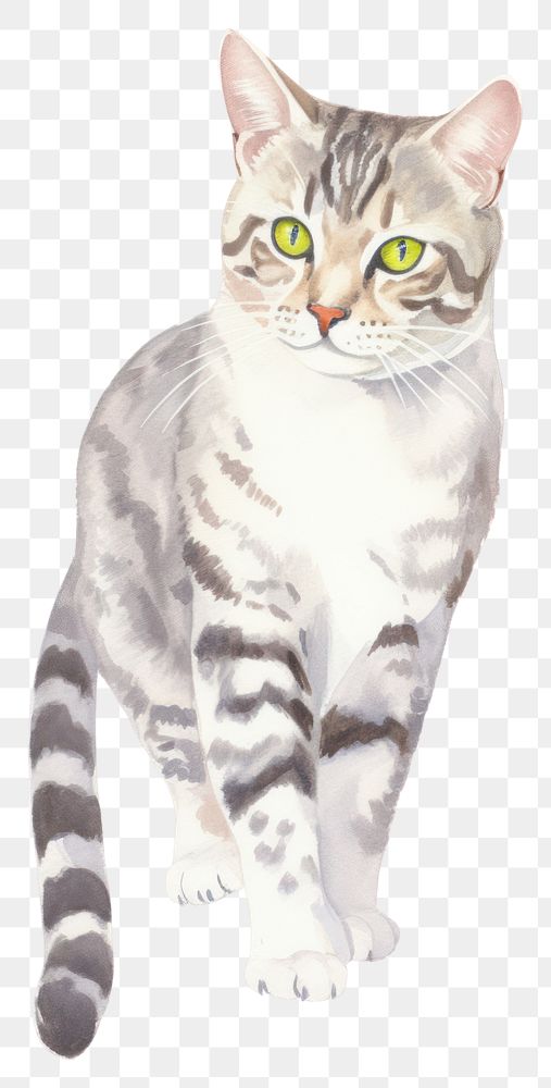 PNG American Shorthair Cat animal mammal pet. AI generated Image by rawpixel.