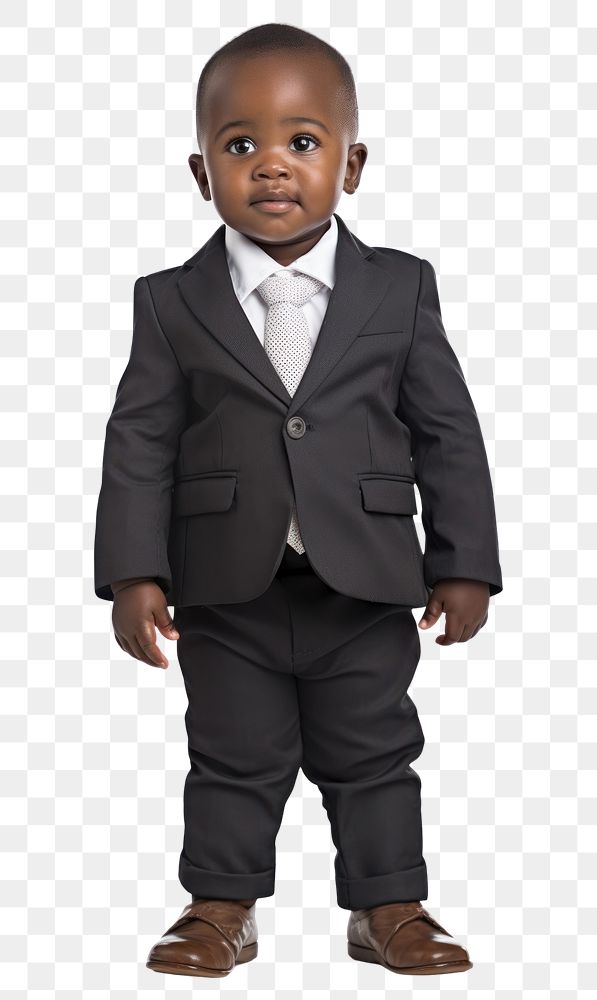 PNG  Baby african business tuxedo blazer child. AI generated Image by rawpixel.