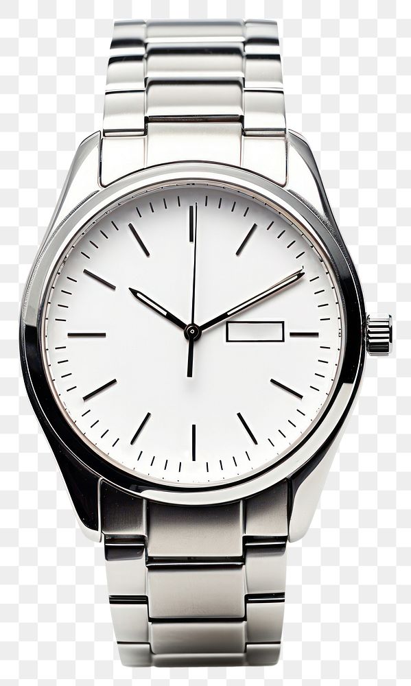 PNG Watch wristwatch white white background. AI generated Image by rawpixel.