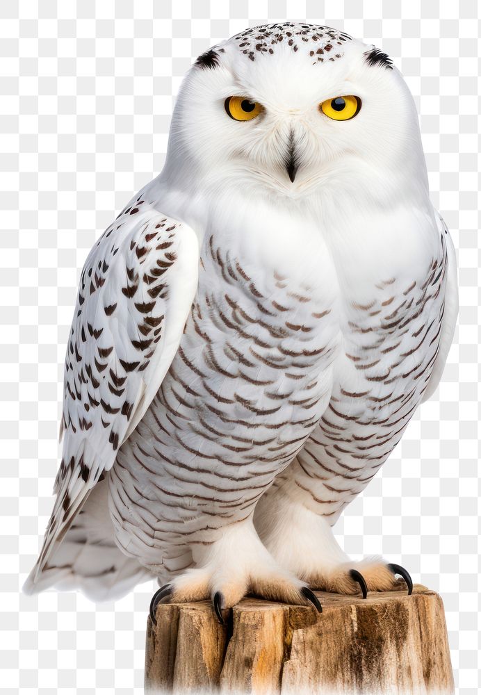 PNG Snowy owl animal white beak. AI generated Image by rawpixel.