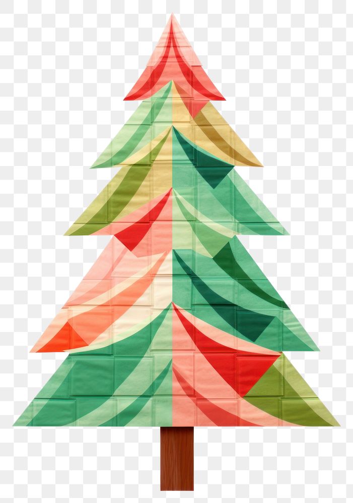 PNG  Christmas tree art white background celebration. AI generated Image by rawpixel.