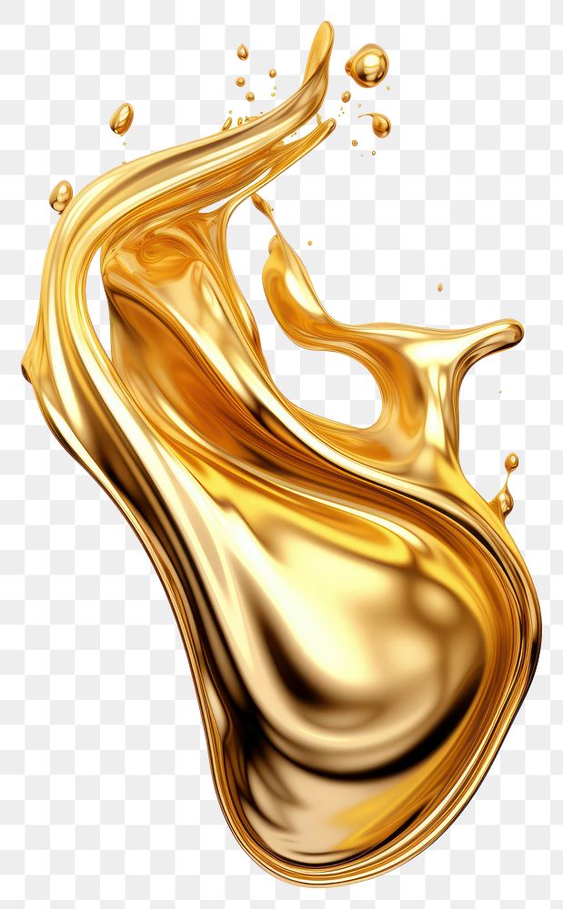 PNG Abstract fluid gold white background refreshment