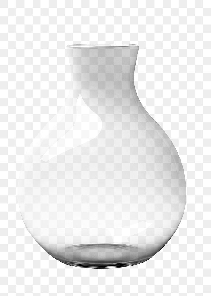 PNG Vase icon glass transparent porcelain. AI generated Image by rawpixel.