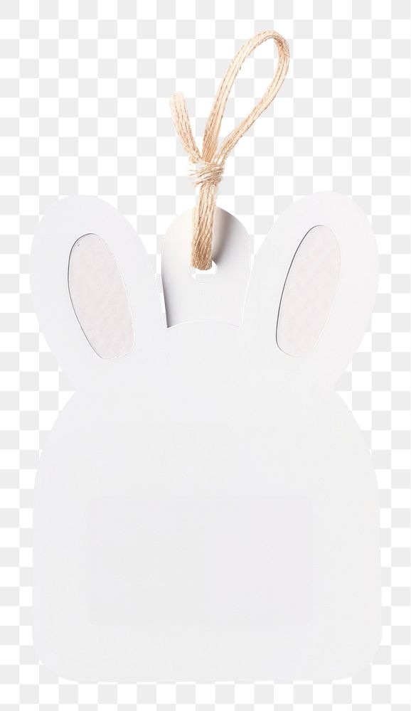 PNG Paper label bunny shape white white background representation. AI generated Image by rawpixel.