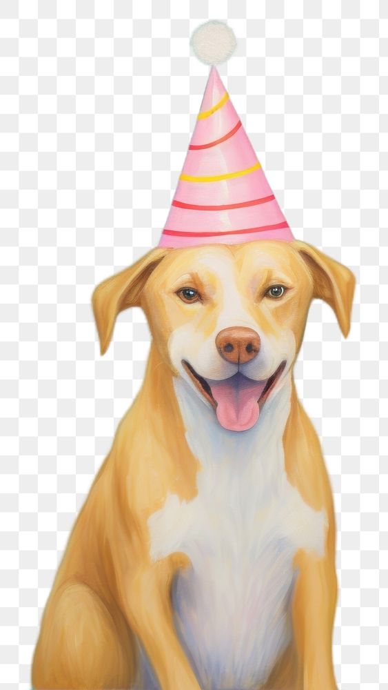 PNG Dogs wearing party hat birthday confetti mammal. AI generated Image by rawpixel.