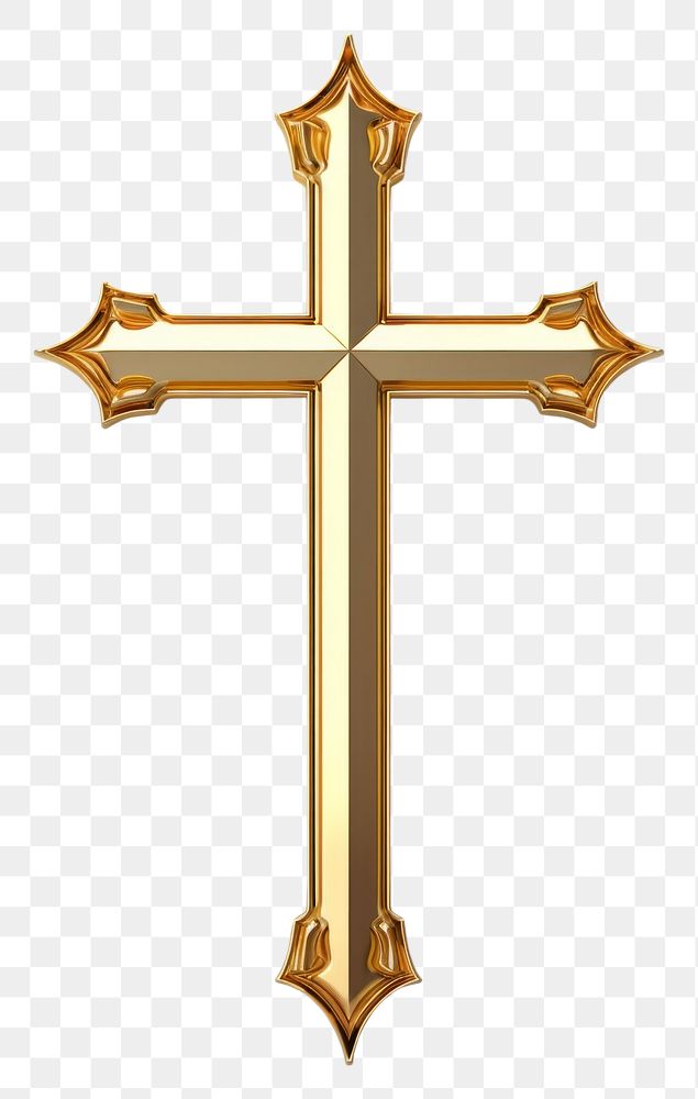 PNG  Cross crucifix symbol gold