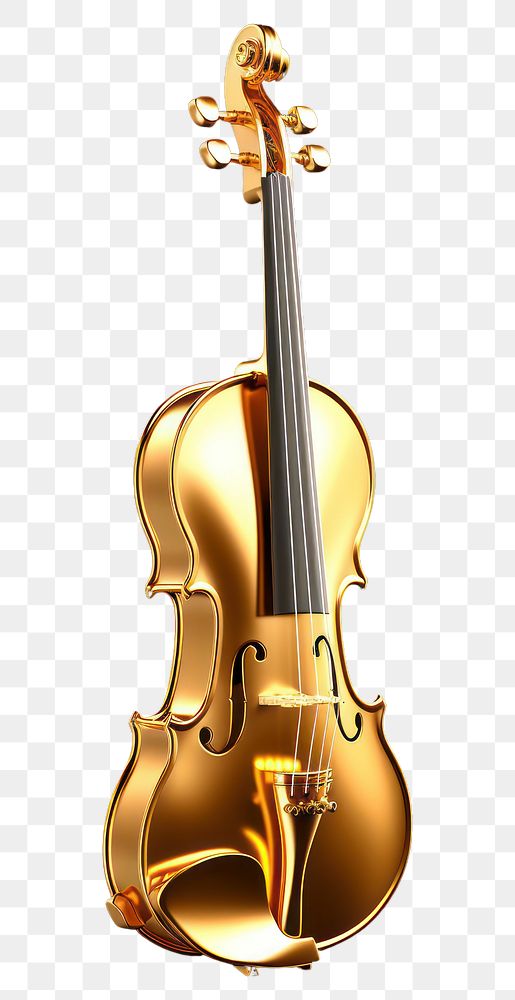 PNG  Gold violin performance orchestra guitar. AI generated Image by rawpixel.