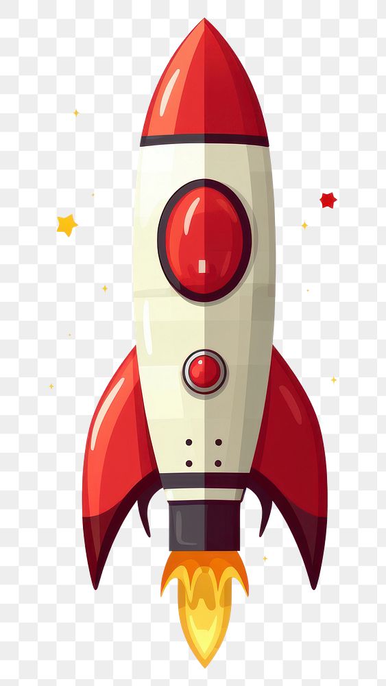 PNG A rocket vehicle cartoon white background. AI generated Image by rawpixel.