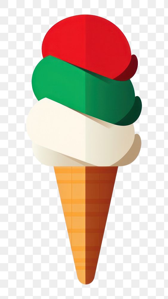 PNG An icecream dessert food cone. AI generated Image by rawpixel.