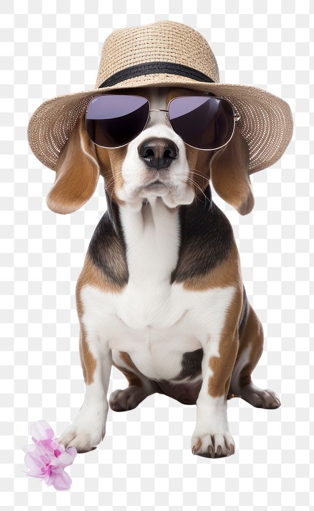 PNG Beagle animal pet accessories. AI generated Image by rawpixel.
