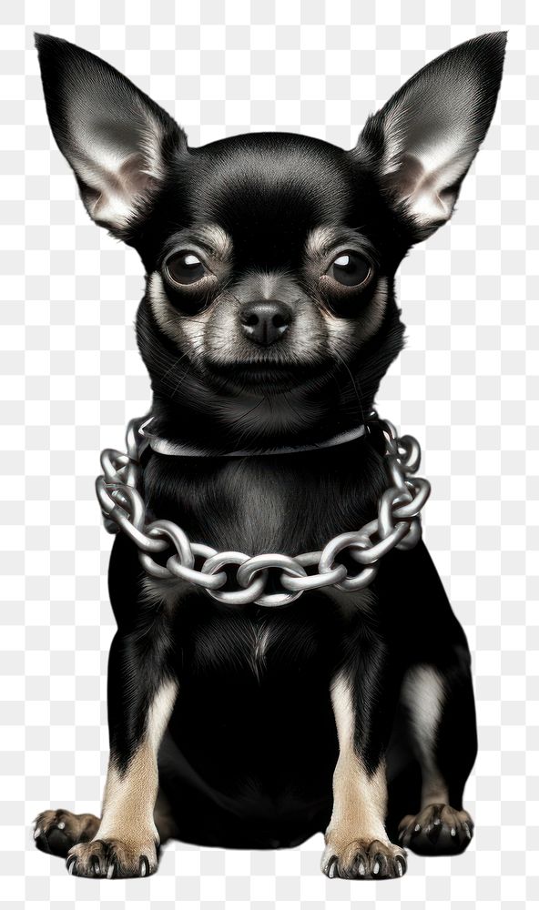 PNG Chihuahua jewelry necklace mammal. AI generated Image by rawpixel.