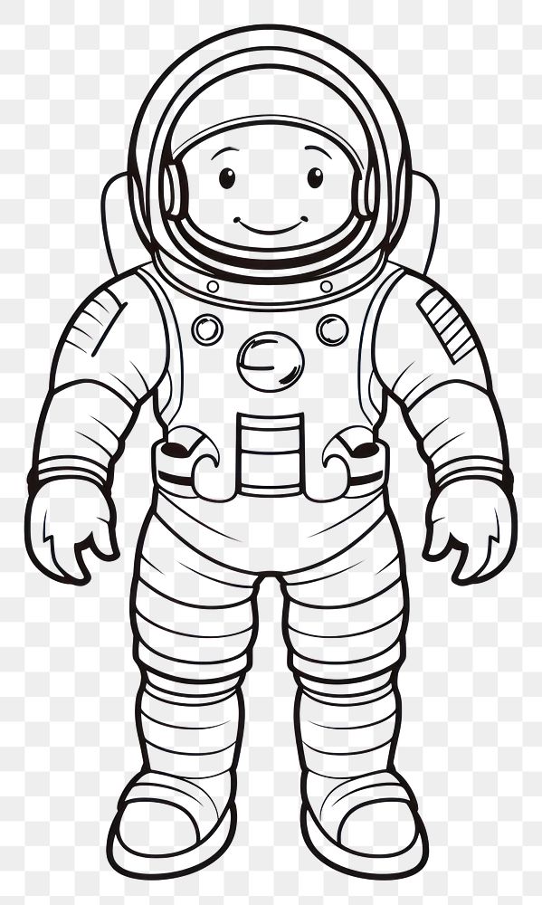 PNG Isolated astronaut drawing cartoon sketch. AI generated Image by rawpixel.