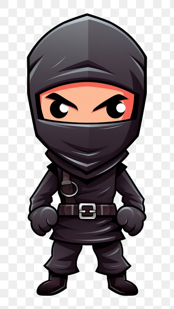 PNG Isolated ninja cartoon white background architecture. AI generated Image by rawpixel.