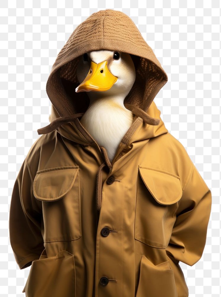 PNG Duck jacket coat hood. AI generated Image by rawpixel.
