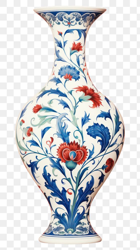 PNG  Vase porcelain pottery art
