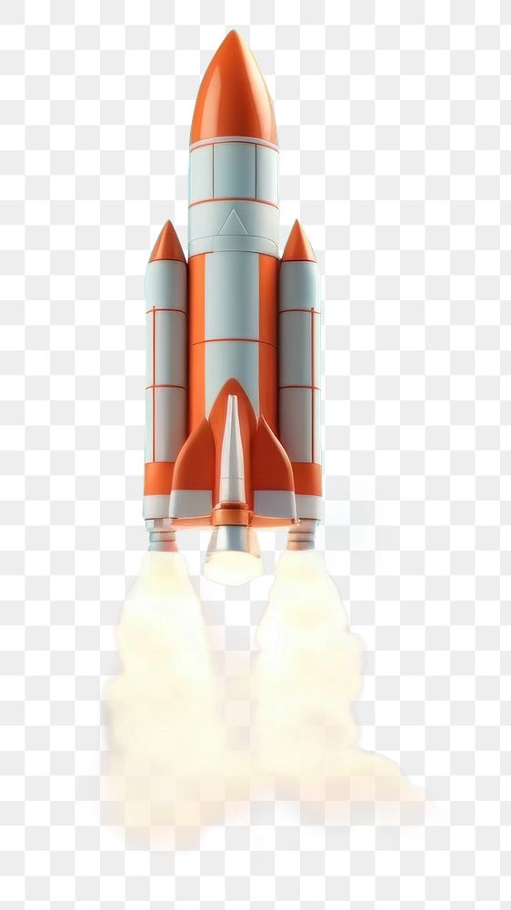 3d of success, *rocket*, minimal style, clean background, --ar 3:2