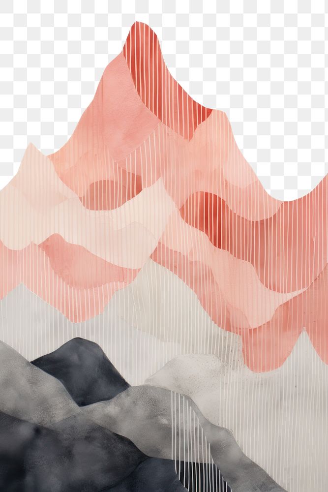 PNG Abstract mountain painting art. AI generated Image by rawpixel.