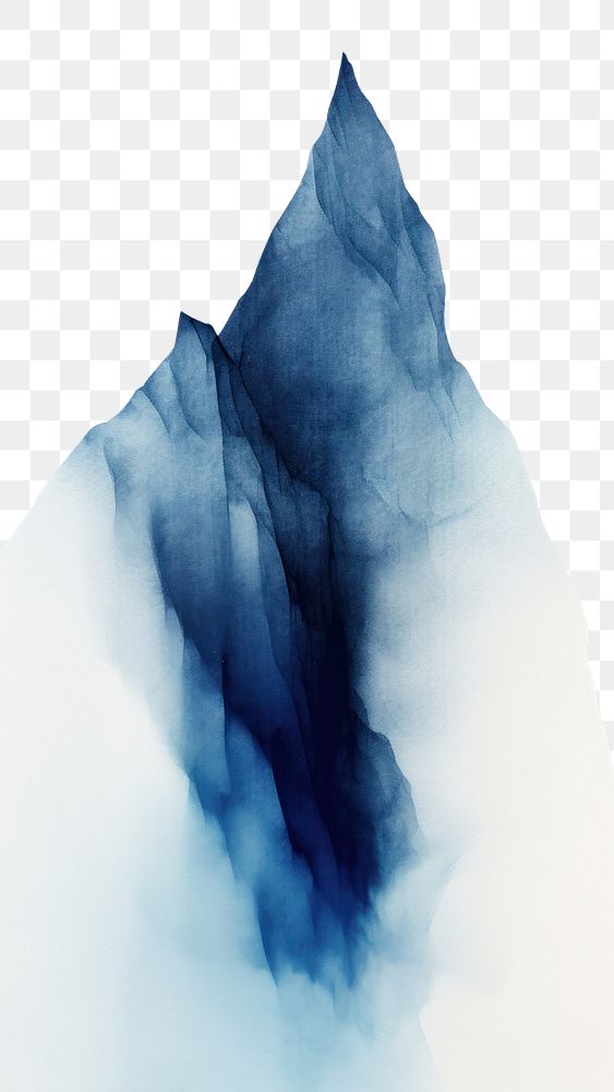 PNG Mountain abstract nature blue. AI generated Image by rawpixel.
