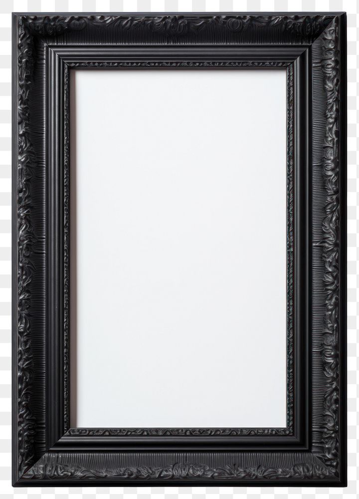 PNG Black wood backgrounds frame white background. AI generated Image by rawpixel.