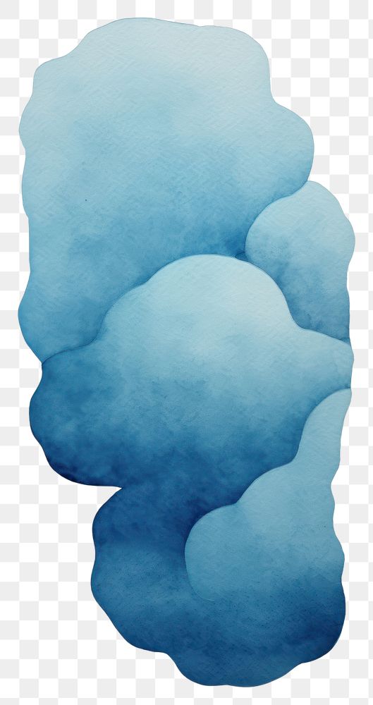 PNG Abstract cloud blue creativity. AI generated Image by rawpixel.