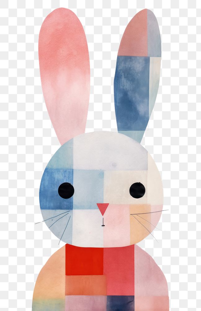 PNG Cute rabbit painting animal art. AI generated Image by rawpixel.