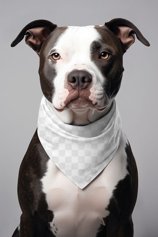 Dog's scarf png mockup, transparent design