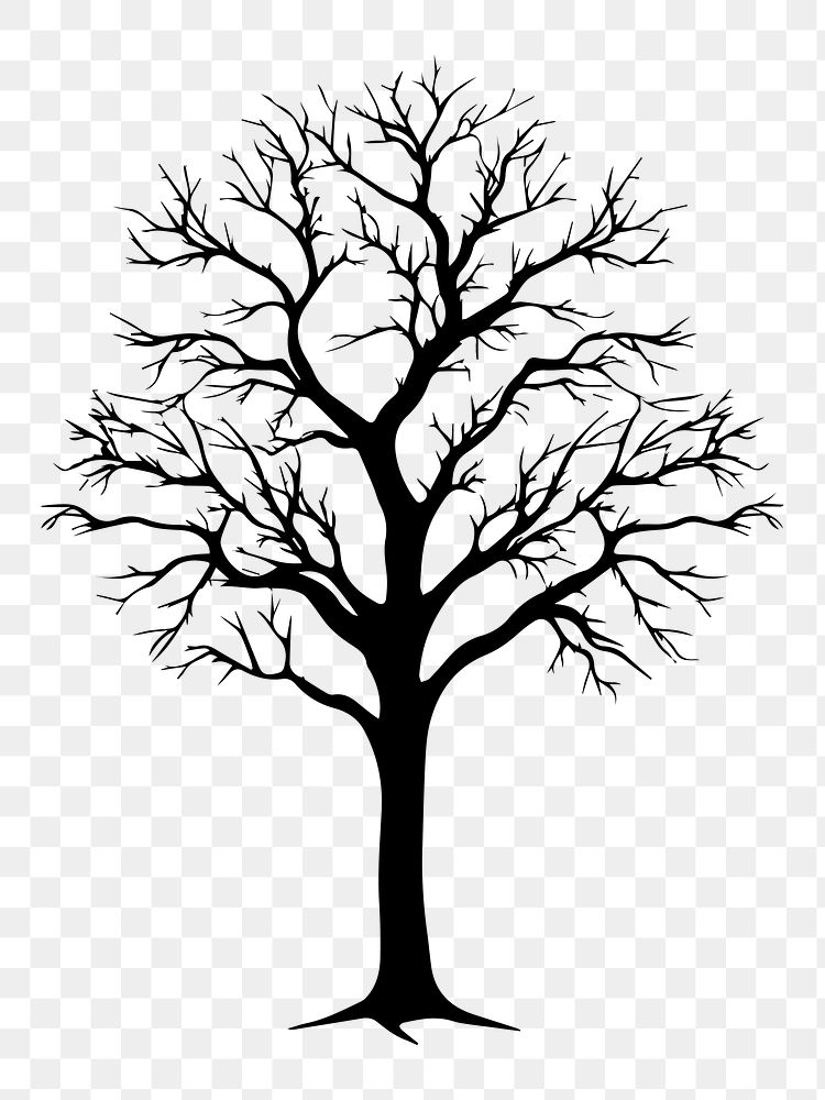 PNG Wide tree silhouette drawing | Free PNG - rawpixel